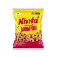BISCOITO NINFA ROSCA MORANGO 500G