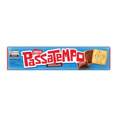 BISCOITO PASSATEMPO RECH CHOCOLATE 130GR 10%