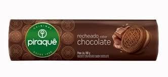 BISCOITO RECH 160GR PIRAQUE CHOCOLATE