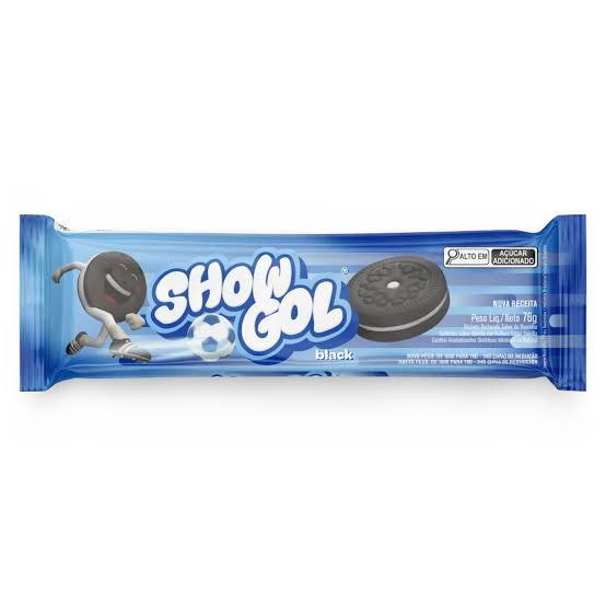 BISCOITO RECH 76G SHOW GOL BLACK BAUNILHA