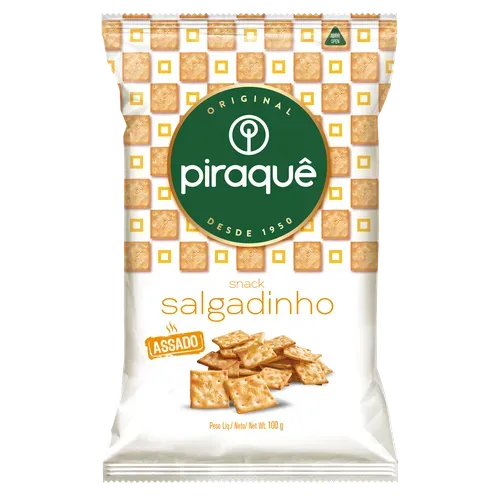 BISCOITO SALGADINHO PIRAQUE 100G