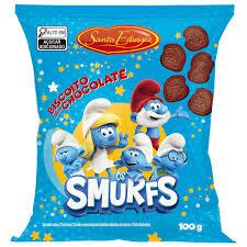 BISCOITO SANTA EDWIGES 100G SMURF CHOCOLATE