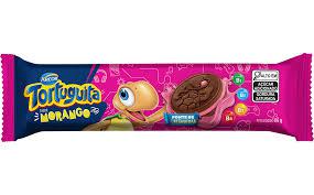 BISCOITO TORTUGUITA FLOWPACK REC MORANGO 86G