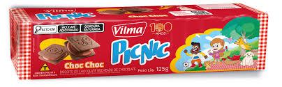 BISCOITO VILMA PICNIC CHOC CHOC 125G