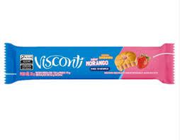 BISCOITO VISCONTI RECHEADO 73G MORANGO