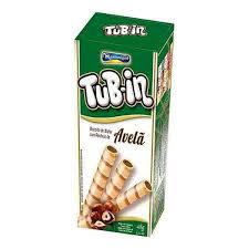 BISCOITO WAFER TUBIN RECHEIO AVELA 48GR