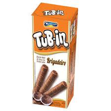 BISCOITO WAFER TUBIN RECHEIO BRIGADEIRO 48GR