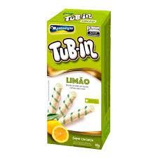 BISCOITO WAFER TUBIN RECHEIO LIMÃO 48GR