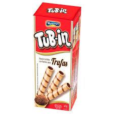 BISCOITO WAFER TUBIN RECHEIO TRUFAS 48GR