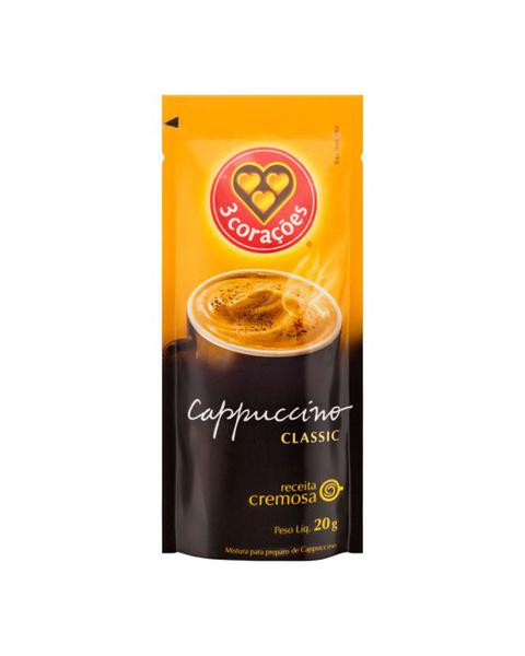 CAFE CAPPUCINO 3CORACOES CLASSIC SACHE 20G