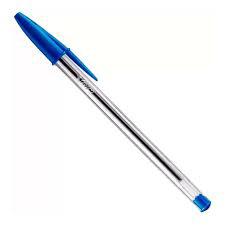 CANETA BIC CRISTAL MEDIA AZUL