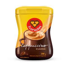 CAPPUCCINO SOLÚVEL CLASSIC 3 CORAÇÕES POTE 200G