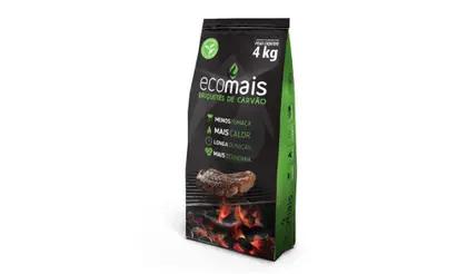 CARVAO BRIQUETE ECOMAIS 4KG ECOLOGICO