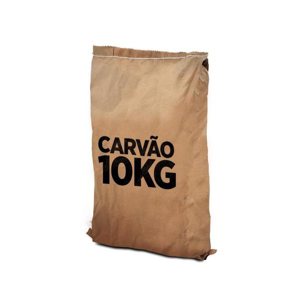 CARVAO VEGETAL - 10KG CARVAO DE FLORESTA PLANTADA