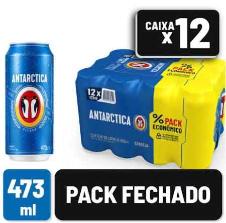 CERVEJA ANTARCTICA 473ML C/12 LATÃO MULTPACK