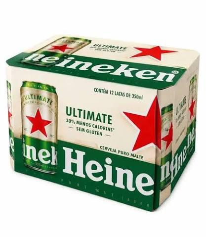 CERVEJA HEINEKEN ULTIMATE LATA 350ML C/12