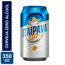 CERVEJA ITAIPAVA ZERO ÁLCOOL LATA 350ML