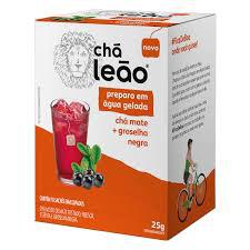 CHÁ LEÃO ÁGUA GELADA MATE GROSELHA NEGRA 10X25GR