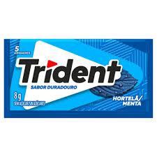 CHICLETE TRIDENT HORTELÃ 8GR