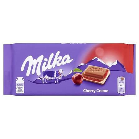 CHOCOLATE MILKA 100G CHERRY CREME