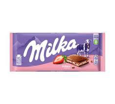 CHOCOLATE MILKA 100G ERDBEER STRAWBERRY