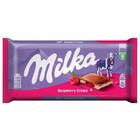 CHOCOLATE MILKA 100G RASPBERRY CREME