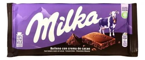 CHOCOLATE MILKA CREME DE CACAU 100G