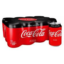 COCA COLA LATA 350ML ZERO PACK 12UND