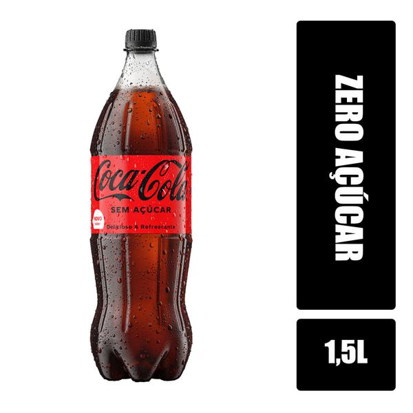 COCA-COLA PET 1,5LTS ZERO AÇÚCAR