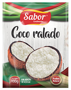 COCO RALADO MEDIO SEM ACUCAR 100G