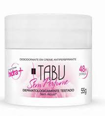 DESODORANTE TABU 55G CREME SEM PERFUME