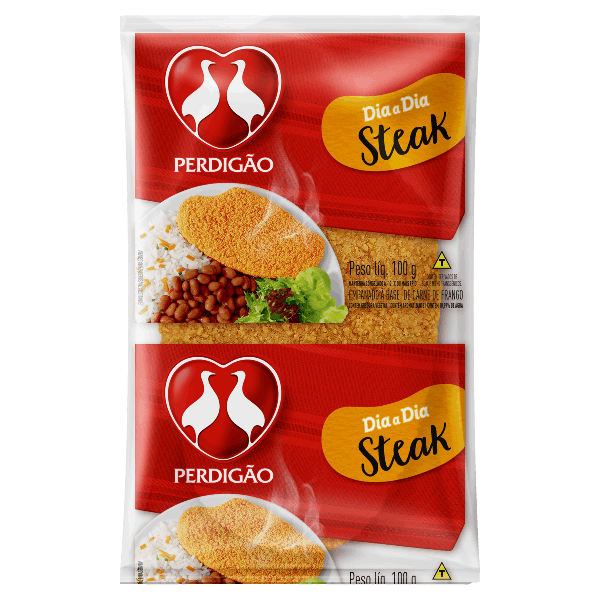 EMPANADO FRANGO PERDIGÃO STEAK 100GR