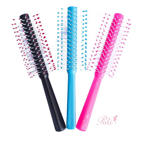 ESCOVA P/CABELO CABO PLAST. REDONDA ESMERALDA