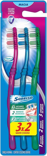 ESCOVA SORRISO TRIPLA 123 MACIA