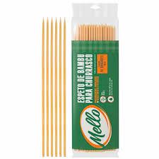 ESPETO DE BAMBU MELLO 25CM CX 50/UN
