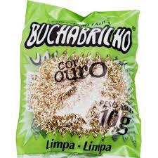ESPONJA BUCHABRILHO METALICA OURO 10GR