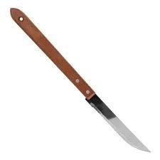 FACA TRINCHANTE CHURRASCO CABO MADEIRA STARLUX