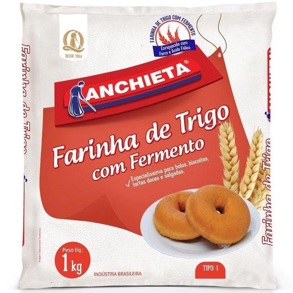 FARINHA DE TRIGO C/FERMENTO 1KG - ANCHIETA
