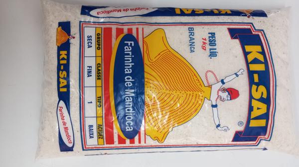 FARINHA MANDIOCA 1KG KI-SAI BRANCA