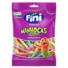 FINI BALA GEL.MINHOCAS CITRICA 100GR