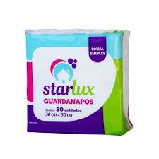 GUARDANAPO STARLUX UD 30X30CM 50 FOLHAS
