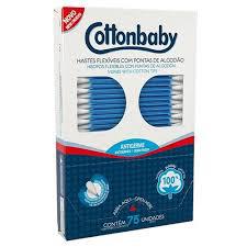 HASTES FLEXÍVEIS COTTONBABY 75UN