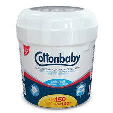 HASTES FLEXÍVEIS COTTONBABY  POTE 150UN