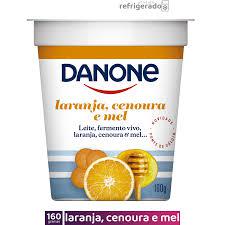 IOGURTE DANONE LARANJA CENOURA E MEL 160GR NATURAL