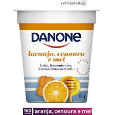 IOGURTE DANONE LARANJA CENOURA E MEL 160GR NATURAL