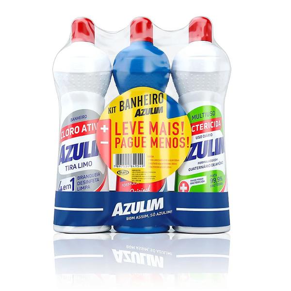 KIT BANHEIRO AZULIM 3X500ML