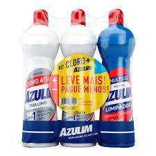 KIT CLORO MAIS AZULIM 3X500ML