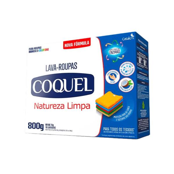 LAVA ROUPAS COQUEL NATUREZA LIMPA 800G