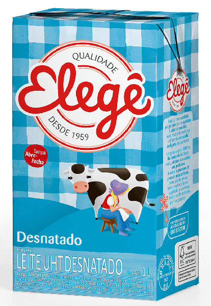 LEITE UHT DESNAT ELEGÊ 1L