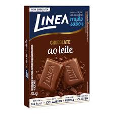 LINEA CHOCOLATE AO LEITE SEM ADIÇÃO DE AÇUCAR 30G